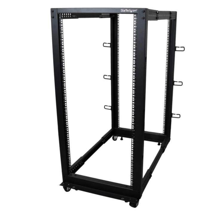 StarTech.com Rack Móvel de Estrutura Aberta de 4 Colunas 25U para…