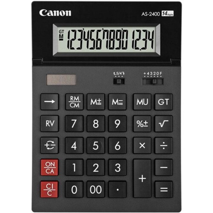 Canon AS-2400 calculadora de secretária Ecrã da calculadora Preto