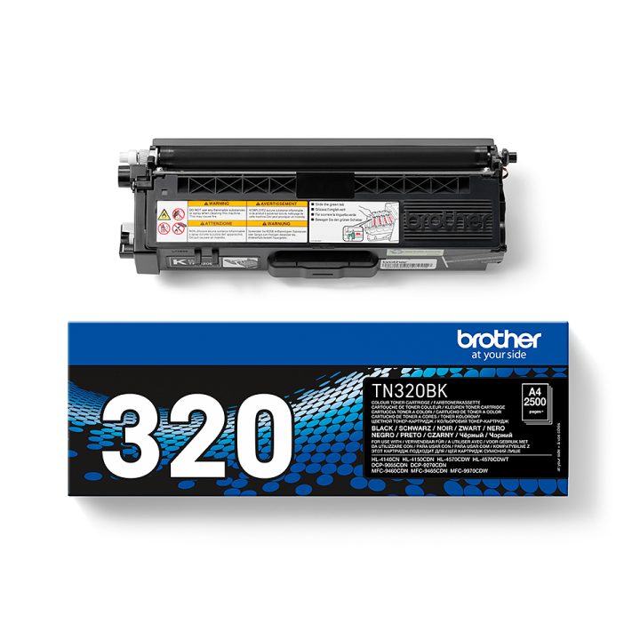 Brother TN-320BK cartucho de tóner 1 pieza(s) Original Negro