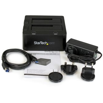StarTech.com Estação de Acolhimento de 2 Baías USB 3.0 para SATA -…
