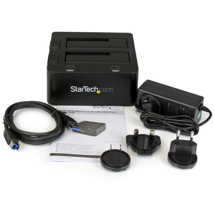 StarTech.com 2-Bay USB 3.0 to SATA Docking Station - USB Hard Drive…