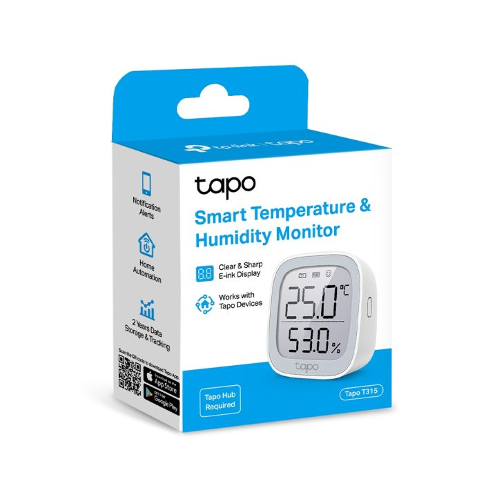 TP-Link Tapo T315 Indoor Temperature and Humidity Sensor Standalone…