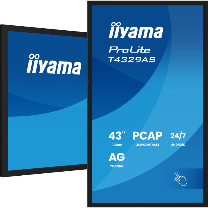 iiyama T4329AS-B1AG ecrã para PC 42,5" 3840 x 2160 Pixéis 4K Ultra HD…