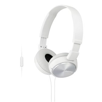 Sony MDRZX310APW Foldable On-Ear Headphones White - Microphone…