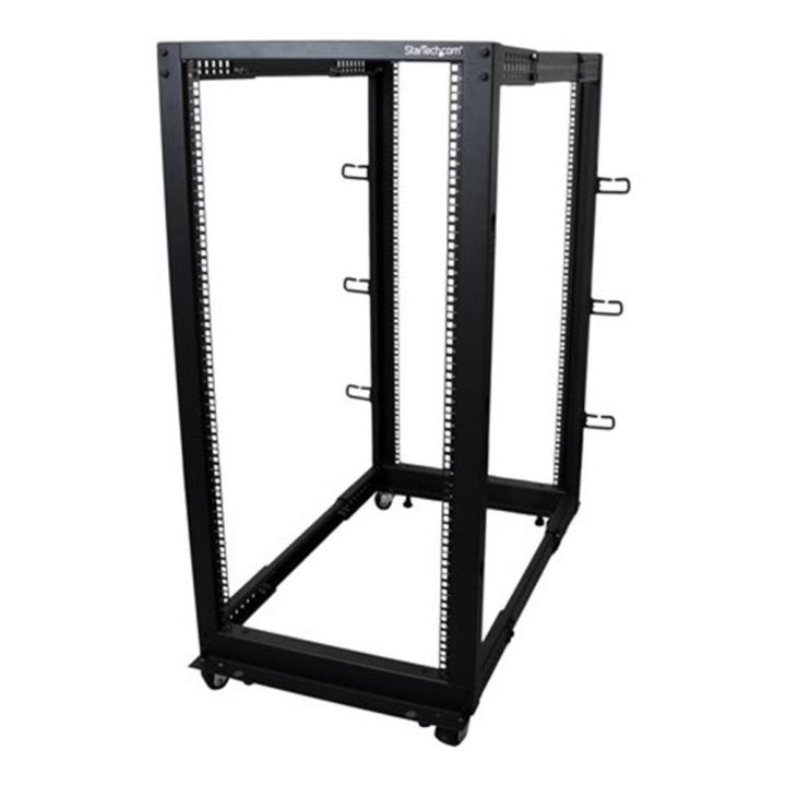 StarTech.com 25U Mobile Open Frame 4-Post Server Rack - 19-Inch…