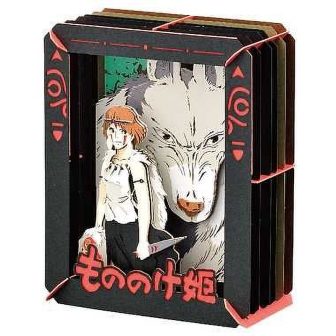 Semic Studios Princesa Mononoke & San Paper Theater 10x8x4 cm A…