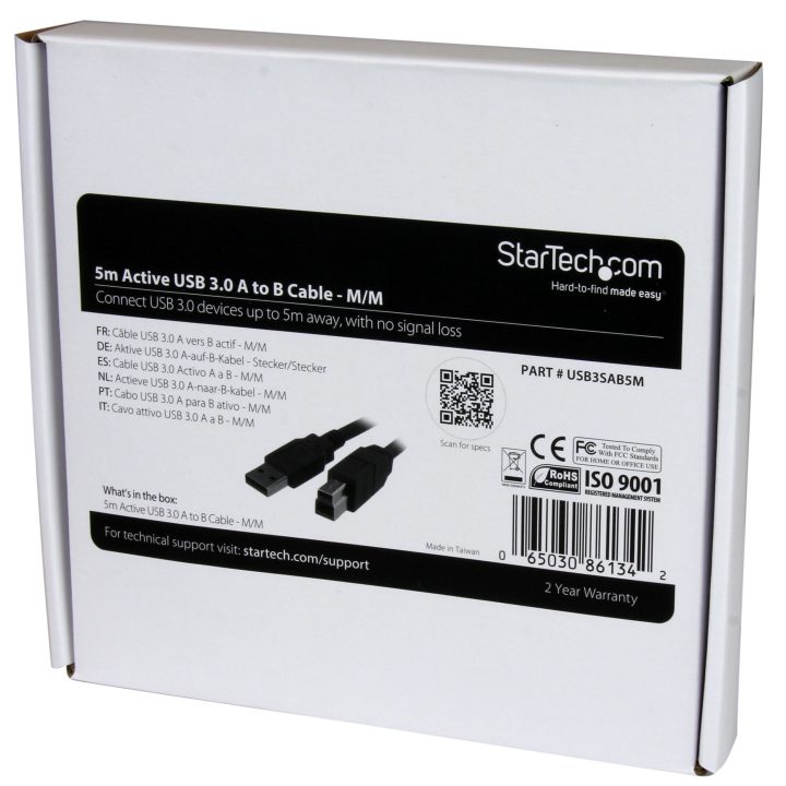 StarTech.com Cable Activo USB 3.0 (5Gbps) SuperSpeed de 5 metros - A…