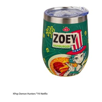 Cinereplicas KPop Demon Hunters Zoey Hamburger insulated travel mug…