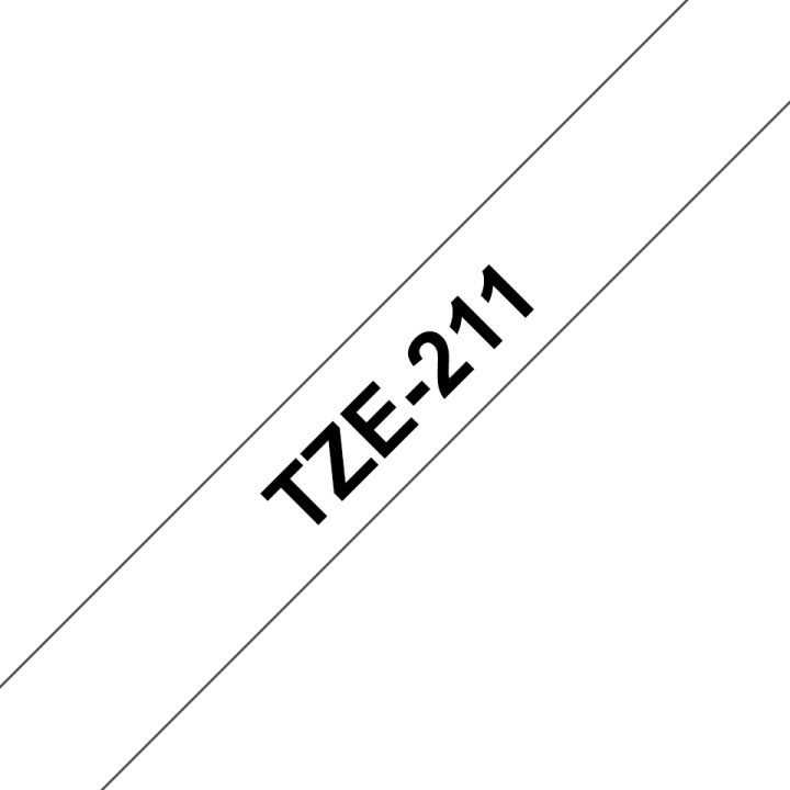 Brother TZe-211 Label Printer Tape Black on White