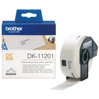 Brother DK-11201 Label Printer Tape Black on White