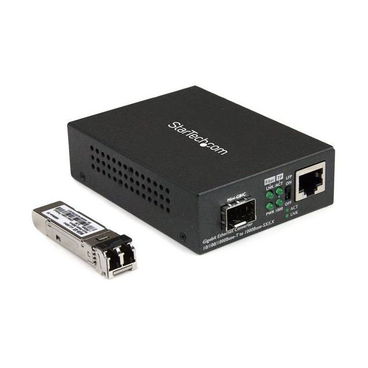 StarTech.com LC Multimode Fiber Media Converter for 10/100/1000Mbps…