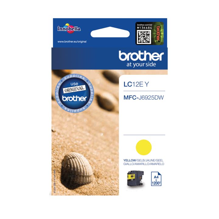 Brother LC12EY cartucho de tinta 1 peça(s) Original Amarelo