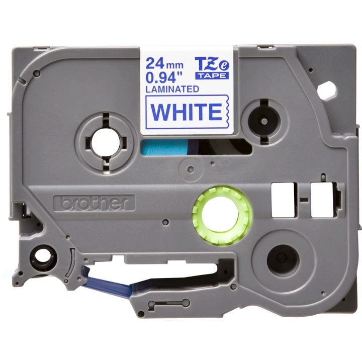 Brother TZE-253 Label Printer Tape Blue on White