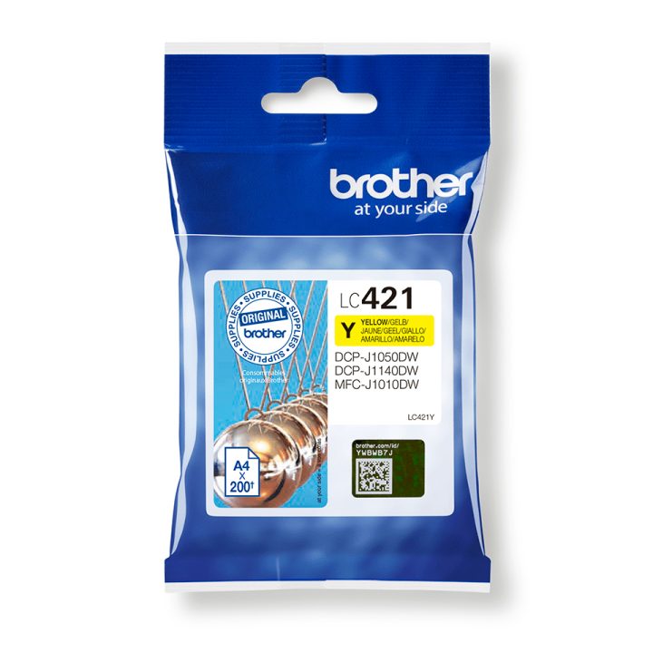 Brother LC-421Y ink cartridge 1 piece(s) Original Yellow