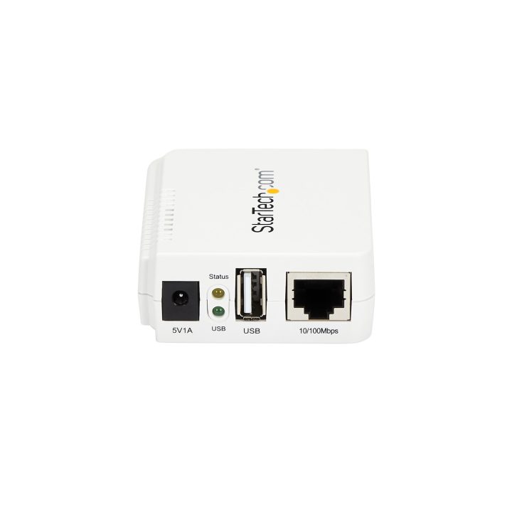 StarTech.com Wireless N and Ethernet Print Server with 1 USB Port -…