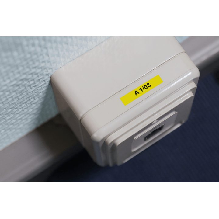 Brother TZE-611 fita para impressora de etiquetas Preto sobre amarelo