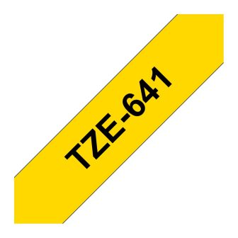Brother TZE-641 Label Printer Tape Black on Yellow