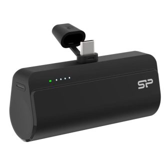 Powerbank Silicon Power QD50 5000mAh USB-C preto (SP5K0MAPBKQD500K)