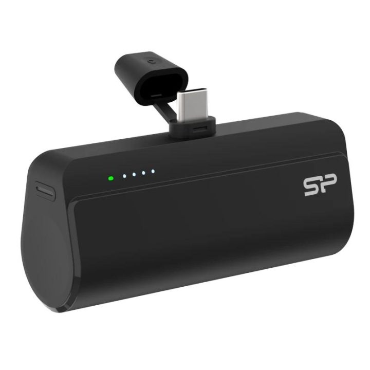 Powerbank Silicon Power QD50 5000mAh USB-C preto (SP5K0MAPBKQD500K)