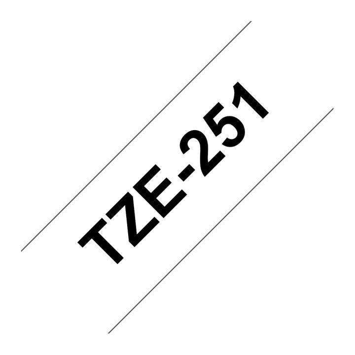 Brother TZE-251 cinta para impresora de etiquetas Negro sobre blanco