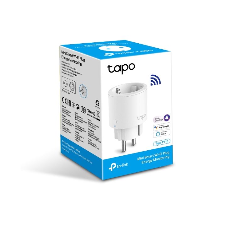 TP-Link Tapo P115 ficha inteligente 3680 W Branca
