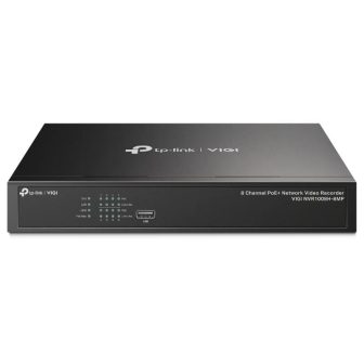 TP-Link VIGI NVR1008H-8MP Gravador de vídeo em rede (NVR) Preto
