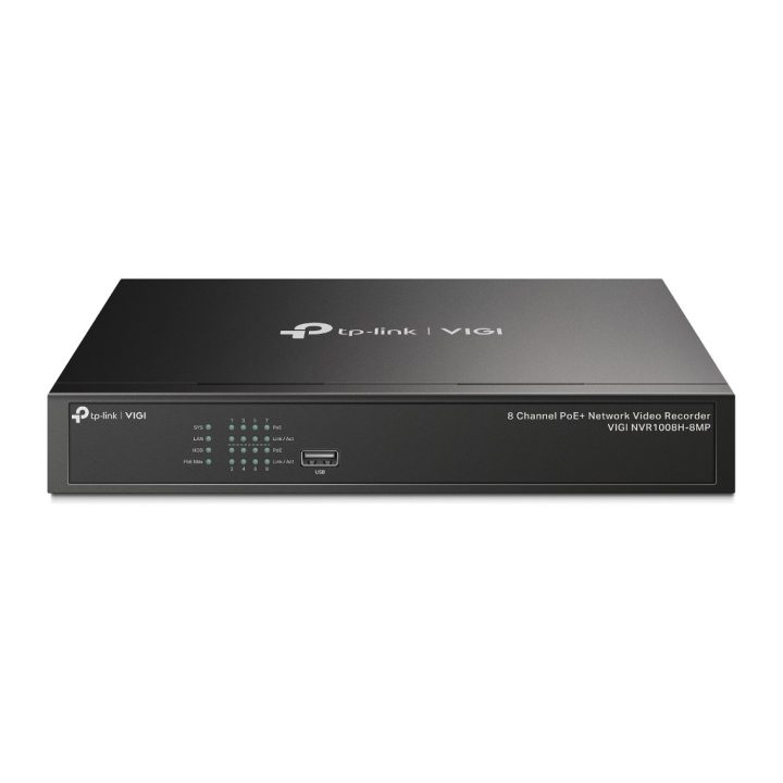 TP-Link VIGI NVR1008H-8MP Grabadore de vídeo en red (NVR) Negro