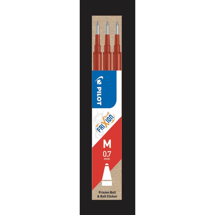 Pack 3 recambios frixion rojo Pilot bls-FR7-r-s3