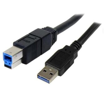 StarTech.com 3 Meter Black USB 3.0 SuperSpeed Cable - Male to Male