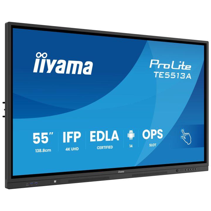 iiyama TE5513A-B3AG ecrã de sinalização Painel plano interativo 54,6"…