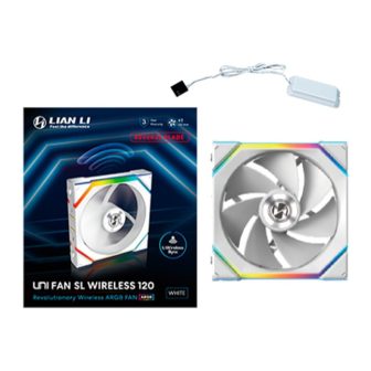 Lian Li UniFan SL Wireless RGB 120mm Case Fan White (G99.12RSL1W1W.00)