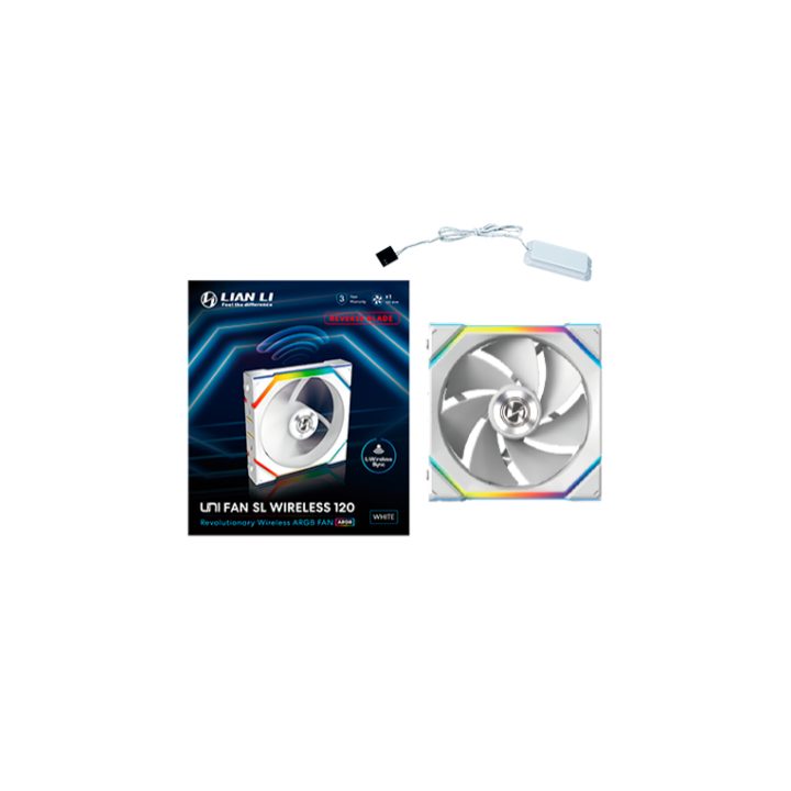 Lian Li UniFan SL Wireless RGB 120mm Case Fan White (G99.12RSL1W1W.00)