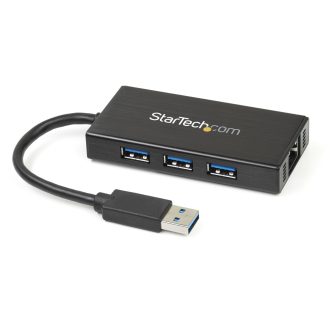 StarTech.com Hub USB 3.0 de Aluminio con Cable - 5Gbps - Concentrador…