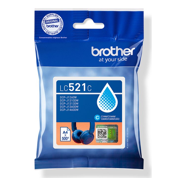 Brother LC521C ink cartridge 1 piece(s) Original Cyan
