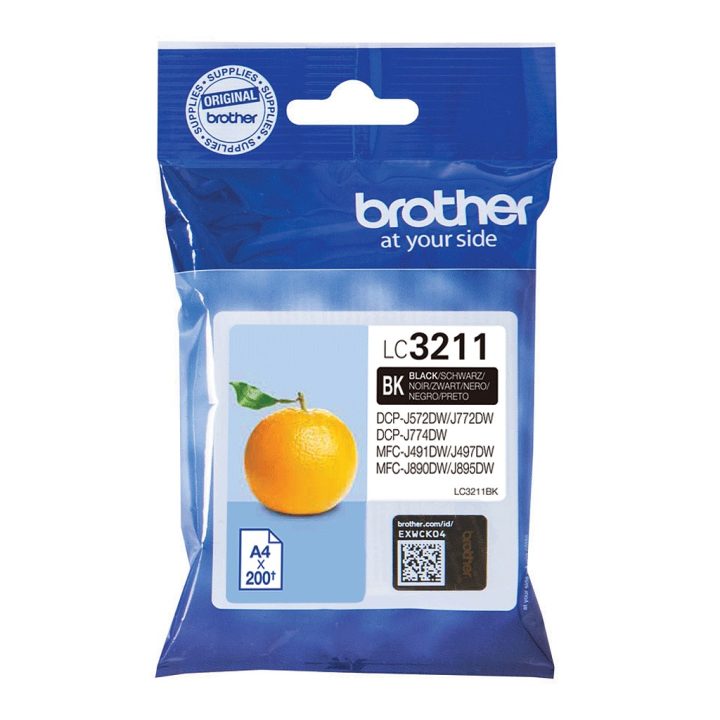 Brother LC3211BK ink cartridge 1 piece(s) Original Standard yield…
