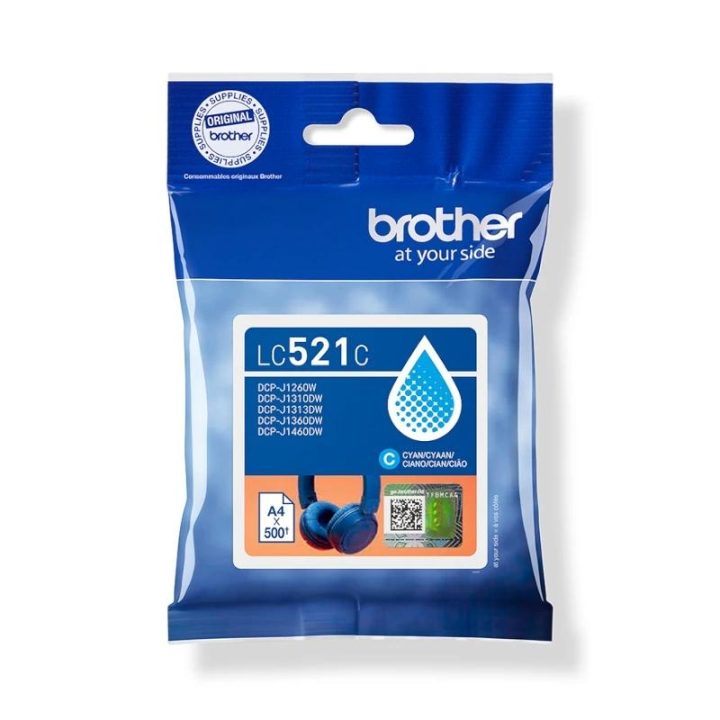 Brother LC521C cartucho de tinta 1 pieza(s) Original Cian