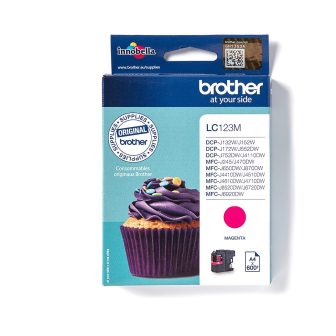 Brother LC123M cartucho de tinta 1 peça(s) Original Magenta