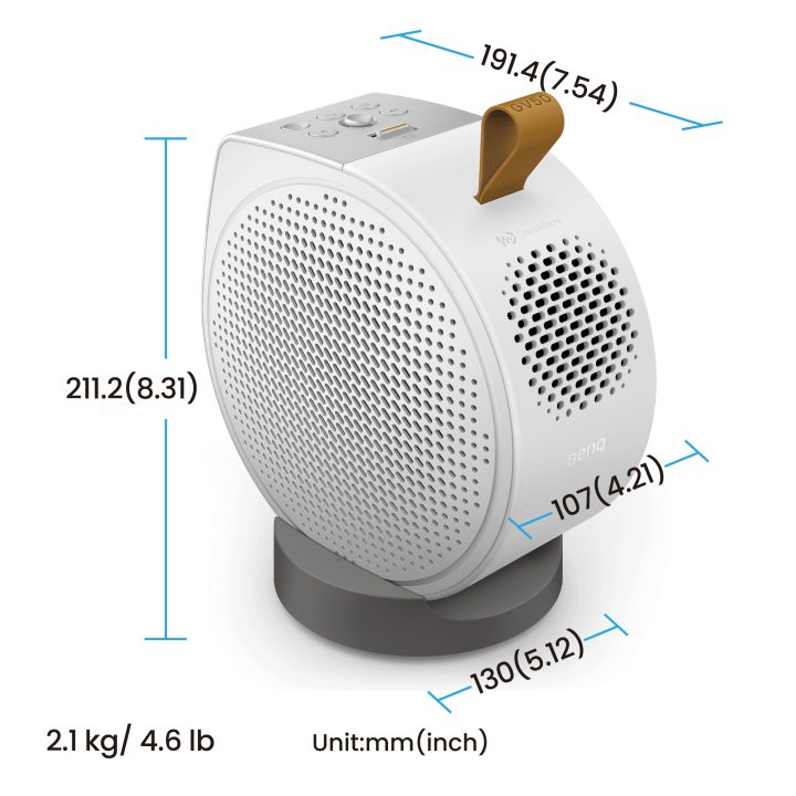BenQ GV50 Standard Throw Projector 500 ANSI Lumens DLP 1080p…
