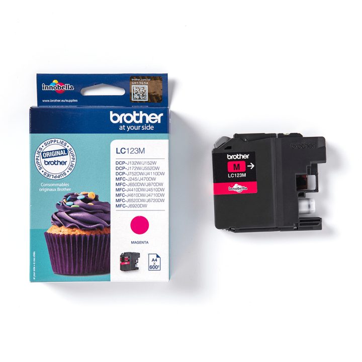 Brother LC123M cartucho de tinta 1 pieza(s) Original Magenta