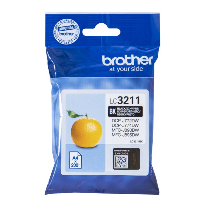 Brother LC3211BK ink cartridge 1 piece(s) Original Standard yield…