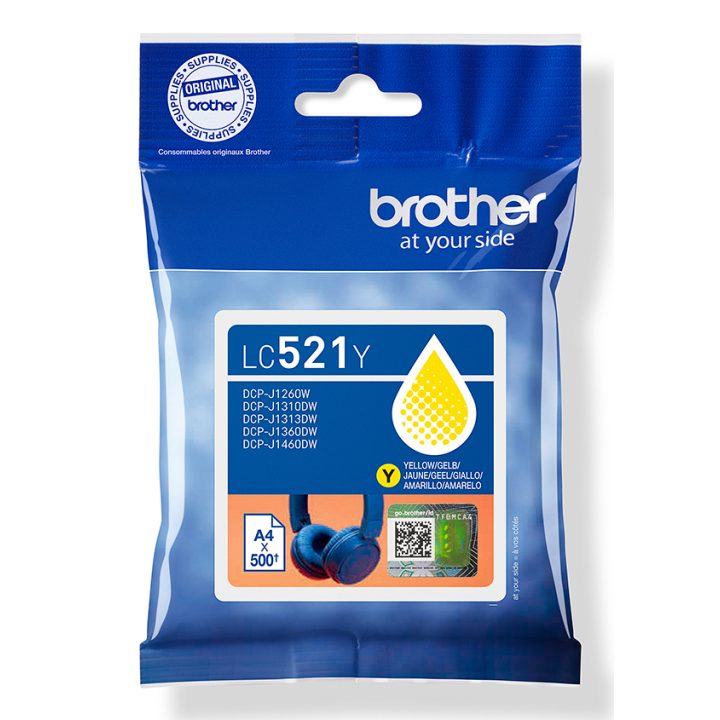 Brother LC521Y ink cartridge 1 piece(s) Original Yellow
