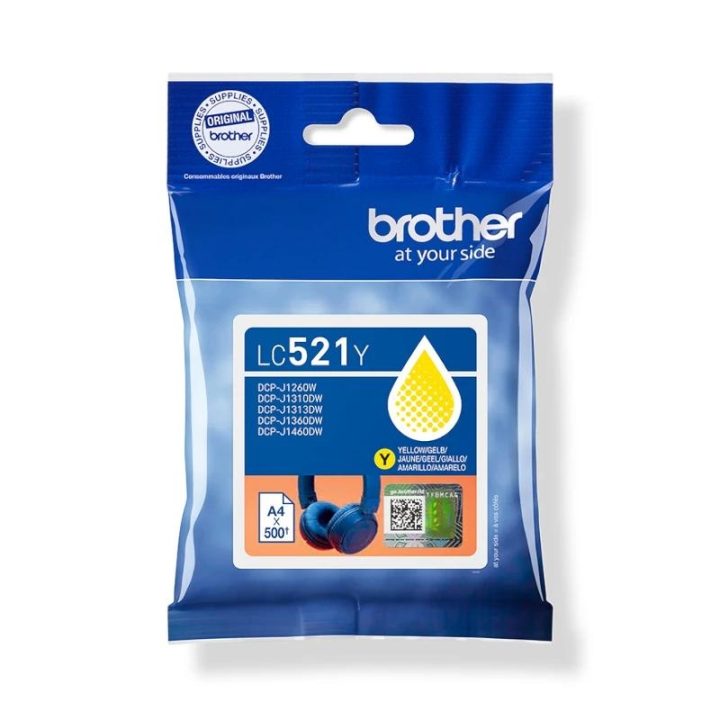 Brother LC521Y ink cartridge 1 piece(s) Original Yellow