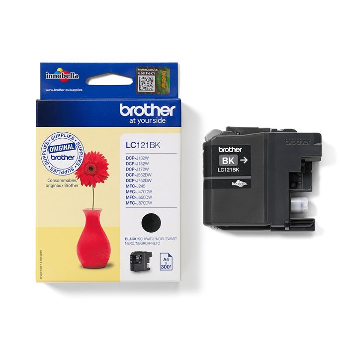 Brother LC121BK Ink Cartridge 1 piece(s) Original Black