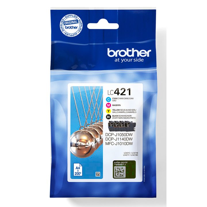 Brother LC-421VAL PagePack 4 piece(s) Original Standard Yield Black…