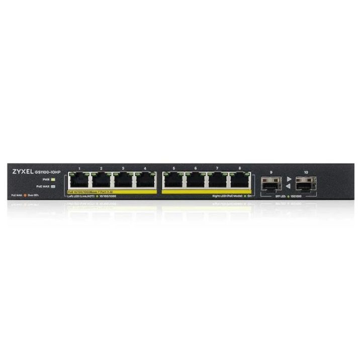 Zyxel GS1100-10HP v2 Unmanaged Gigabit Ethernet (10/100/1000) Power…