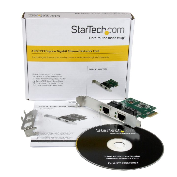 StarTech.com 2-Port Gigabit Ethernet RJ45 PCI Express PCI-E Network…