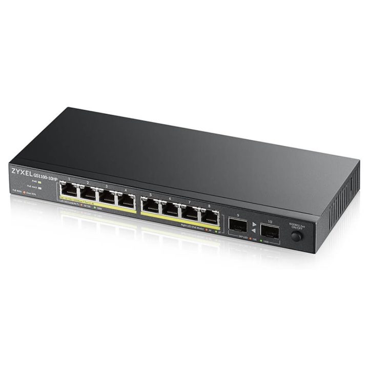 Zyxel GS1100-10HP v2 Não gerido Gigabit Ethernet (10/100/1000)…