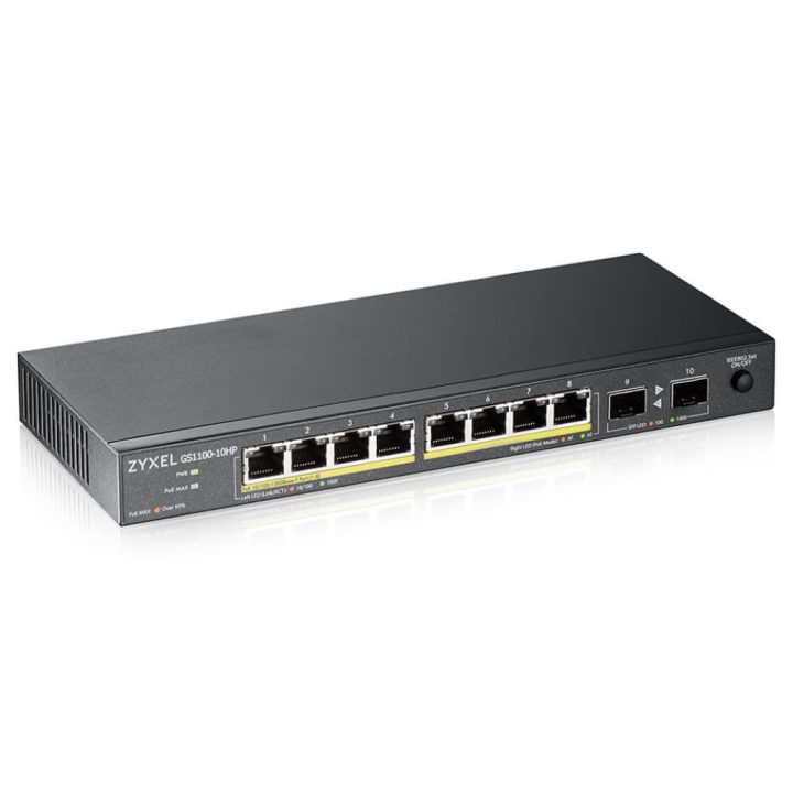 Zyxel GS1100-10HP v2 Unmanaged Gigabit Ethernet (10/100/1000) Power…