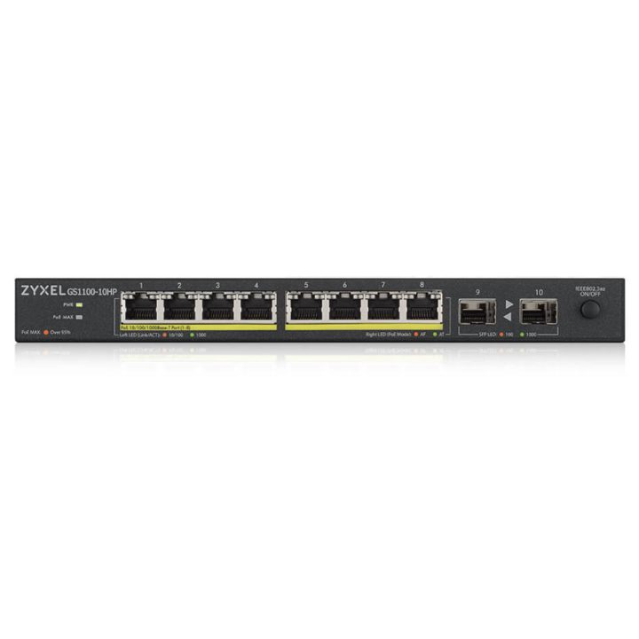 Zyxel GS1100-10HP v2 Não gerido Gigabit Ethernet (10/100/1000)…