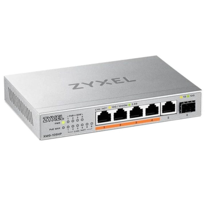 Zyxel XMG-105HP Unmanaged 2.5G Ethernet (100/1000/2500) Power over…